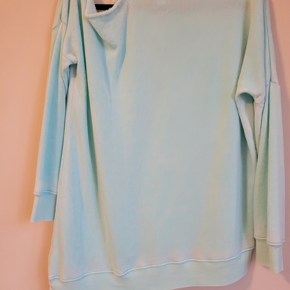 Wildfox long sleeve cold shoulder burn out sweatshirt size L - Picture 4 of 9